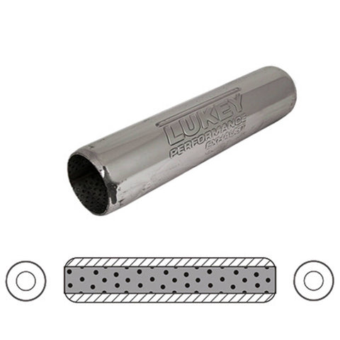 15" LONG 2 1/4" C/C PERFORATED HOTDOG - STAINLESS STEEL